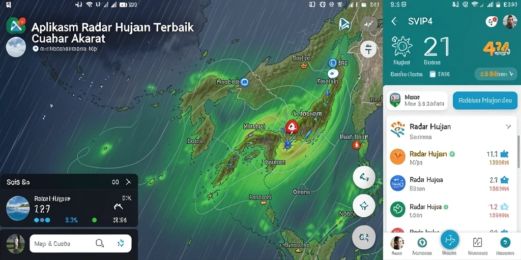 Tampilan antarmuka SVIP4 dengan radar hujan yang akurat dan informatif.