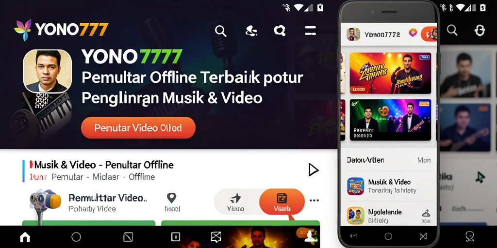 Antarmuka YONO777 yang sederhana dan menarik untuk Pemutar Video Offline.