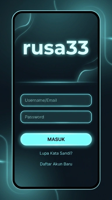 Halaman Masuk Akun Rusa33 untuk Pengguna Android